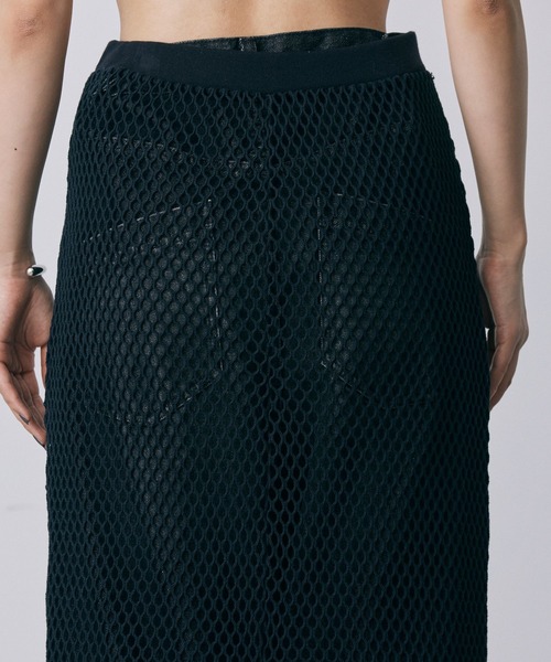 ＋81BRANCA（ハチイチブランカ）の「【81BRANCA】BIGメッシュスカート（スカート・レディース・ブラック・フリー）」の10枚目の写真
