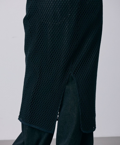 ＋81BRANCA（ハチイチブランカ）の「【81BRANCA】BIGメッシュスカート（スカート・レディース・ブラック・フリー）」の3枚目の写真