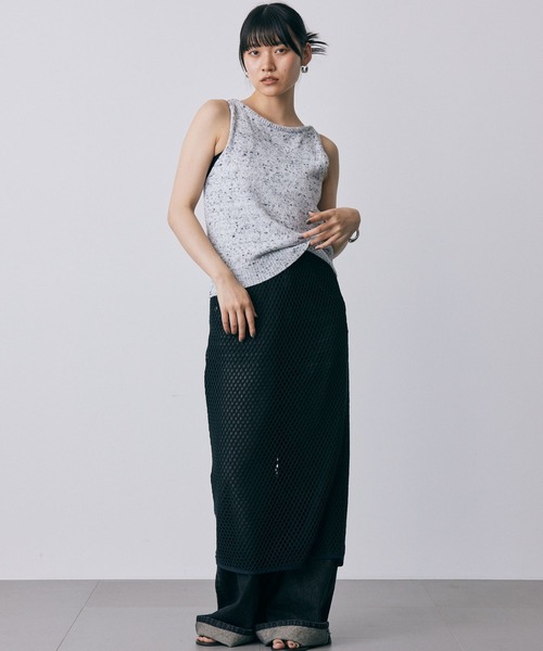 ＋81BRANCA（ハチイチブランカ）の「【81BRANCA】BIGメッシュスカート（スカート・レディース・ブラック・フリー）」の11枚目の写真