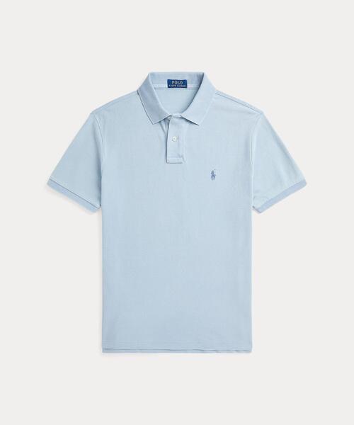 【極美品】ポロラルフローレン インディゴ　L〜XL カスタムスリムフィット　紺 POLO RALPH LAUREN ポロシャツ カスタム スリム フィット