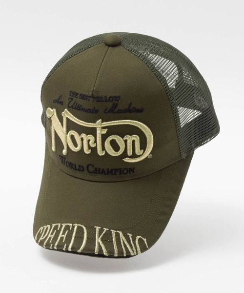 セール】Norton ゴールド 刺繍メッシュキャップ（キャップ）｜Norton