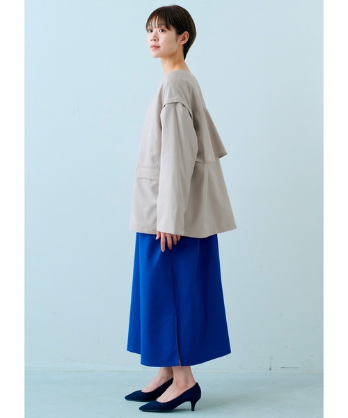 IEDIT(イディット)の「野々村友紀子さん×IEDIT A面・B面どっちを着てもイイ女!どこに着ていっても間違いないワンピース(ワンピース・レディース・ダークグレー/コバルトブルー・M/L/LL/3L/MP)」の7枚目の写真