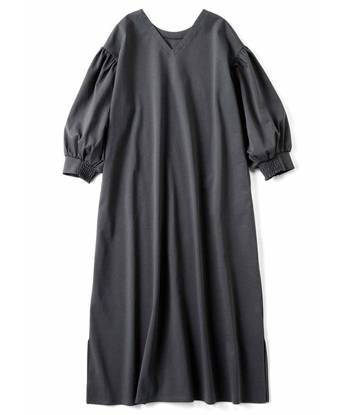 IEDIT(イディット)の「野々村友紀子さん×IEDIT A面・B面どっちを着てもイイ女!どこに着ていっても間違いないワンピース(ワンピース・レディース・ダークグレー/コバルトブルー・M/L/LL/3L/MP)」の11枚目の写真