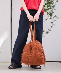 Ampersand（アンパサンド）の「【Ampersand / アンパサンド】Tulle frill bag/ME-23091/チュールフリルバッグ/チュール/トートバッグ【WEB限定】（ショルダーバッグ）」