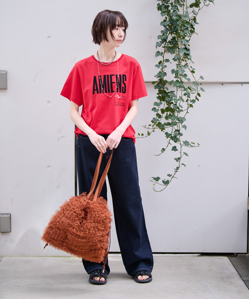 Ampersand（アンパサンド）の「【Ampersand / アンパサンド】Tulle frill bag/ME-23091/チュールフリルバッグ/チュール/トートバッグ【WEB限定】（ショルダーバッグ・レディース・アイボリー/ブラウン/ブラック/ピンク・フリー）」の8枚目の写真