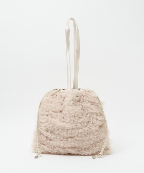Ampersand(アンパサンド)の「【Ampersand / アンパサンド】Tulle frill bag/ME-23091/チュールフリルバッグ/チュール/トートバッグ【WEB限定】(ショルダーバッグ・レディース・ブラック/ピンク/ブラウン/アイボリー・フリー)」の18枚目の写真