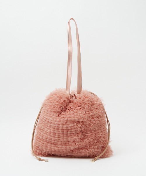 Ampersand(アンパサンド)の「【Ampersand / アンパサンド】Tulle frill bag/ME-23091/チュールフリルバッグ/チュール/トートバッグ【WEB限定】(ショルダーバッグ・レディース・ブラック/ピンク/ブラウン/アイボリー・フリー)」の22枚目の写真