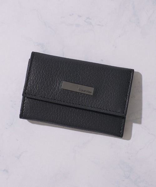 Calvin Klein(カルバン・クライン)の「【Calvin Klein/カルバンクライン】Key Case / ワンポイント レザーキーケース(キーケース/キーアクセサリー・メンズ・ブラック系1/ブラック系2・FREE)」の9枚目の写真