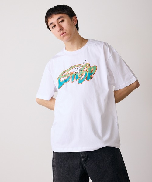 【関税込】◆ERL イーアールエル◆ロゴ プリント Tシャツ 半袖 ERL / イーアールエル】 UNISEX LOGO LIGHT JERSEY TSHIRT KNIT