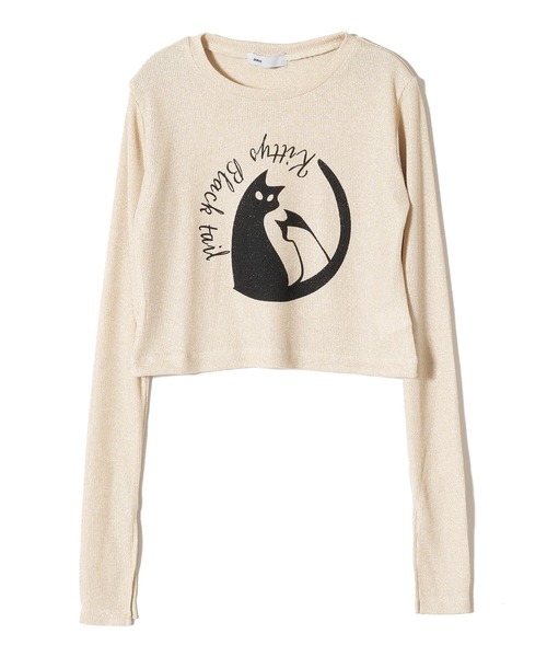 DURAS（デュラス）の「ベルスリーブラメトップス（Tシャツ/カットソー・レディース・ベージュ/ブルー/ライラック・MEDIUM/SMALL）」の8枚目の写真