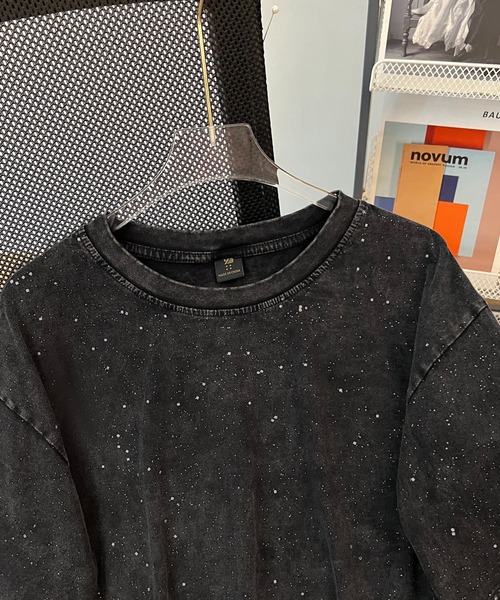 DEVICE(デバイス)の「ショート丈 ラメ ピグメントTシャツ(Tシャツ/カットソー・レディース・ブラック系その他/ブラック系その他2/ブラック・FREE)」の11枚目の写真