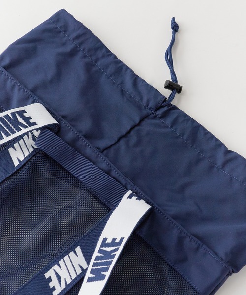 NIKE（ナイキ）の「NIKE/ナイキ 2WAY メッシュトート プールバッグ（ショルダーバッグ・キッズ・ベージュ/ブルー/オレンジ/ネイビー・ONE SIZE）」の9枚目の写真