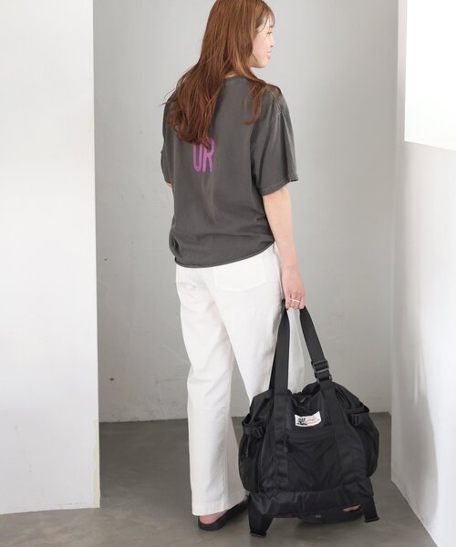 THE DAY ON THE BEACH（ザデイオンザビーチ）の「【THE DAY ON THE BEACH】カットオフTシャツ（Tシャツ/カットソー・レディース・ライトパープル/ブラックミックス/ライトグレー/ホワイト系その他・FREE）」の7枚目の写真