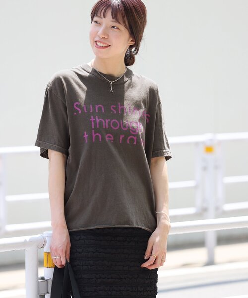 ジャーナルスタンダードレリューム★今期完売ザデイオンザビーチカットオフTシャツ THE DAY ON THE BEACH】カットオフTシャツ（Tシャツ/カットソー
