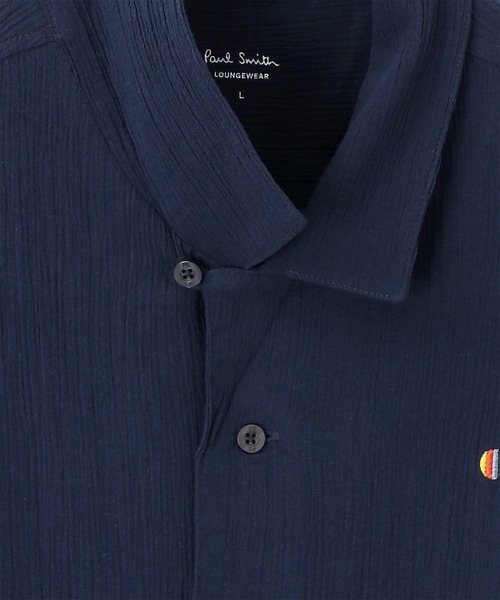 Paul Smith(ポールスミス)の「【ラウンジウェア】アーティストストライプスポット オープンカラーシャツ【853249 7377】(シャツ/ブラウス・メンズ・グレー/ネイビー・MEDIUM/LARGE)」の5枚目の写真