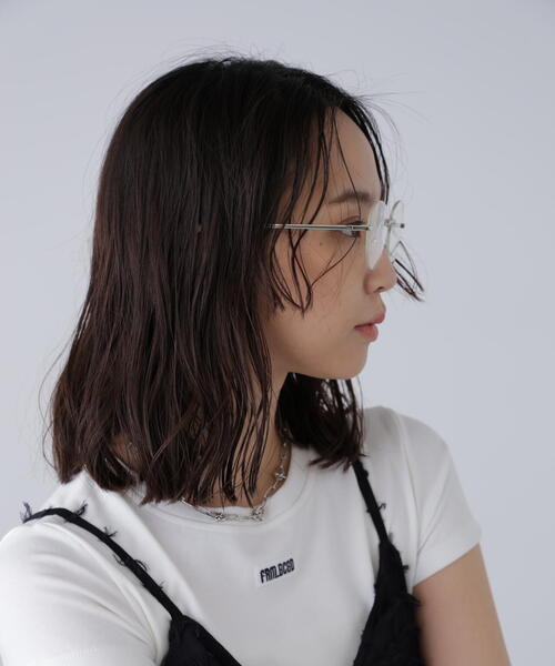 FREE'S MART(フリーズマート)の「リムレスメガネ(メガネ・レディース・ホワイト・フリ-)」の4枚目の写真