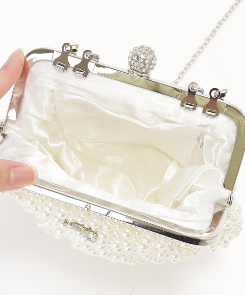 セール】メニー パール シェル風 パーティー バッグ（クラッチバッグ