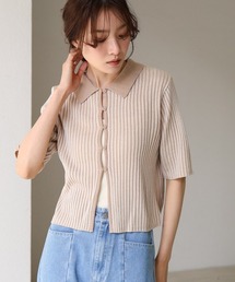 Bab | 衿付き配色サマーニット(ニット/セーター)