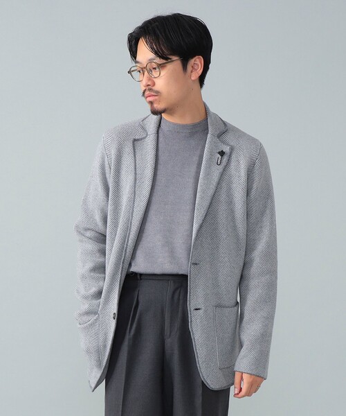 LARDINI 春夏用　ニットジャケット　グレー LARDINI》ニットジャケットコレクション | ラルディーニ | 大丸