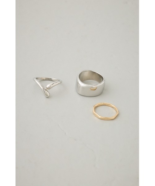 AZUL by moussy(アズールバイマウジー)の「マルチ3連リングセット(リング・レディース・マルチ/その他2・FREE)」の4枚目の写真