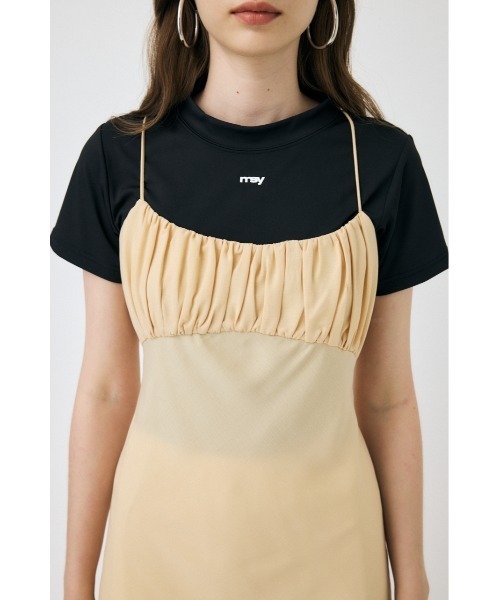セール】DRAWSTRING STRAP SLIP ドレス（ワンピース）｜MOUSSY