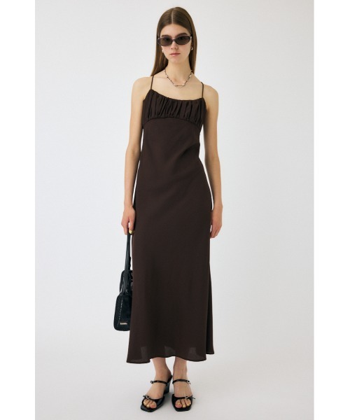 DRAWSTRING STRAP SLIP ドレス　ブラック　moussy セール】DRAWSTRING STRAP SLIP ドレス（ワンピース）｜MOUSSY