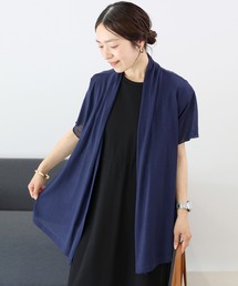 【UVカット】ストレッチメッシュメロースリーブカーディガン