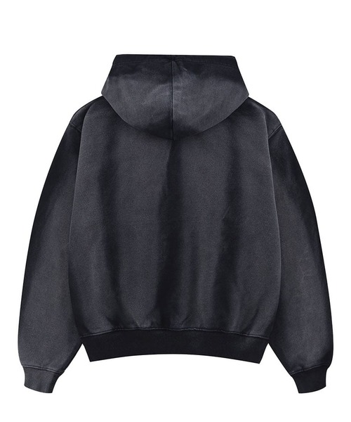 WOKE EDGE（ウォークエッジ）の「WOKE EDGE/ウォークエッジ Faded Embroidery Zip Up Hoodie フーディー（パーカー・メンズ・ブラック・XL/L）」の12枚目の写真