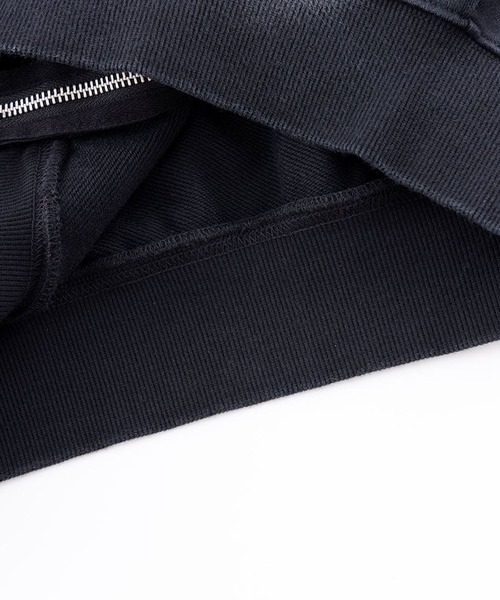 WOKE EDGE（ウォークエッジ）の「WOKE EDGE/ウォークエッジ Faded Embroidery Zip Up Hoodie フーディー（パーカー・メンズ・ブラック・XL/L）」の7枚目の写真