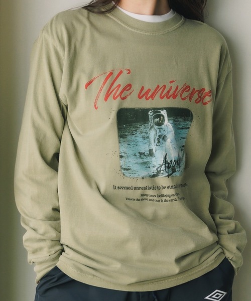 +81BRANCA(ハチイチブランカ)の「+81BRANCA/ハチイチブランカ ROOPTOKYO別注 ロンTee L/Sピグメント染め Tシャツ メンズ 秋物 秋服 2026年秋冬(Tシャツ/カットソー・メンズ・ベージュ/スミクロ/ホワイト・M/L/XL)」の1枚目の写真