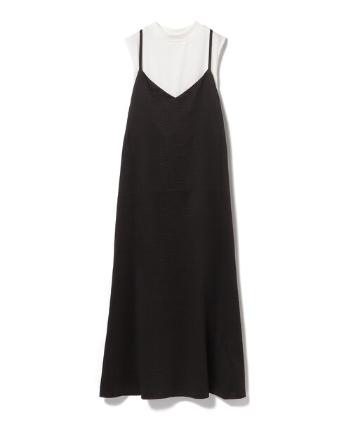 BEAMS HEART（ビームスハート）の「キャミソールワンピース＆ハイネックトップス（セットアイテム）（ワンピース・レディース・ブラック/ブラウン系その他2/グリーン系その他・FREE）」の2枚目の写真