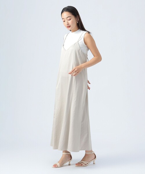 BEAMS HEART（ビームスハート）の「キャミソールワンピース＆ハイネックトップス（セットアイテム）（ワンピース・レディース・ブラック/ブラウン系その他2/グリーン系その他・FREE）」の21枚目の写真