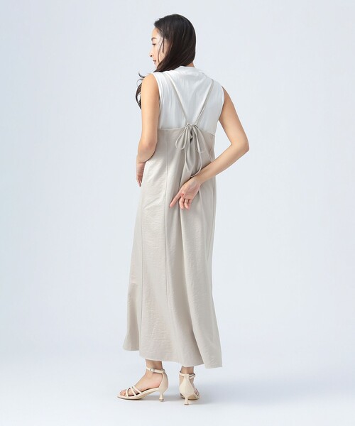 BEAMS HEART（ビームスハート）の「キャミソールワンピース＆ハイネックトップス（セットアイテム）（ワンピース・レディース・ブラック/ブラウン系その他2/グリーン系その他・FREE）」の22枚目の写真