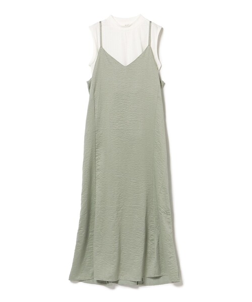 BEAMS HEART（ビームスハート）の「キャミソールワンピース＆ハイネックトップス（セットアイテム）（ワンピース・レディース・ブラック/ブラウン系その他2/グリーン系その他・FREE）」の9枚目の写真
