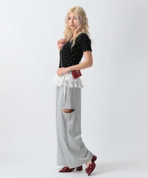 FOREVER 21（フォーエバー トゥエンティーワン）の「【2025SS】ドット柄リブカーディガン（カーディガン/ボレロ・レディース・ブラック/オフホワイト/ブルー・FREE）」の18枚目の写真