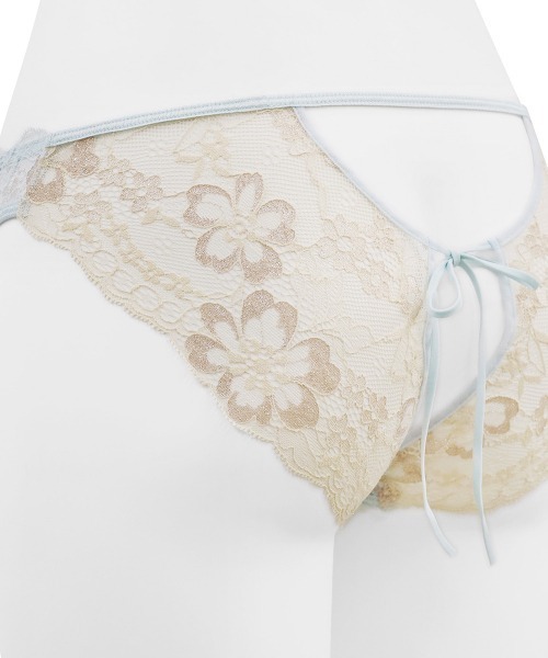ANNEBRA（アンブラ）の「Waltz バックオープンデザインショーツ（ショーツ・レディース・ライトブルー/ネイビー・M/L/XL）」の10枚目の写真