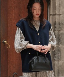 Rene ティアード　ジレ　ネイビー ♡Rene♡ティアード ジレ ネイビー