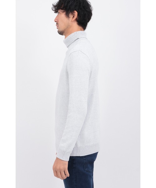 HIGH STREET（ハイストリート）の「MIXﾓｰﾙﾀｰﾄﾙﾈｯｸﾆｯﾄ（ニット/セーター・メンズ・ホワイト/グレー系その他2/ベージュ/ブラック・LL/L/M）」の8枚目の写真