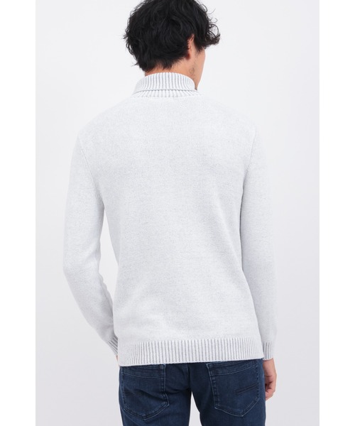 HIGH STREET（ハイストリート）の「MIXﾓｰﾙﾀｰﾄﾙﾈｯｸﾆｯﾄ（ニット/セーター・メンズ・ホワイト/グレー系その他2/ベージュ/ブラック・LL/L/M）」の9枚目の写真
