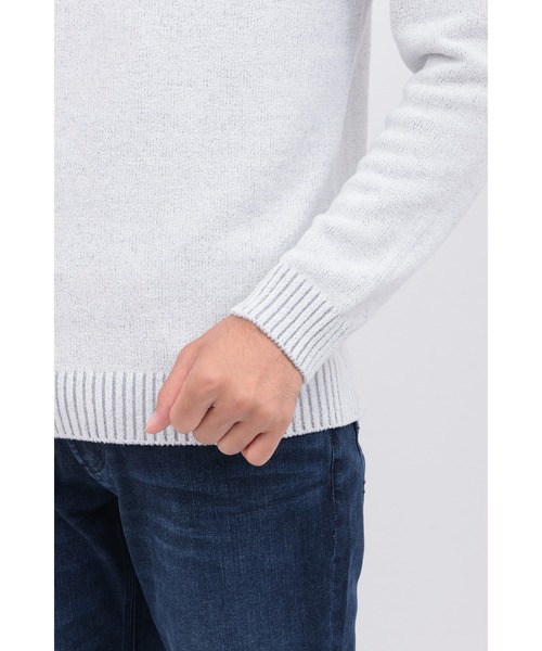 HIGH STREET（ハイストリート）の「MIXﾓｰﾙﾀｰﾄﾙﾈｯｸﾆｯﾄ（ニット/セーター・メンズ・ホワイト/グレー系その他2/ベージュ/ブラック・LL/L/M）」の11枚目の写真