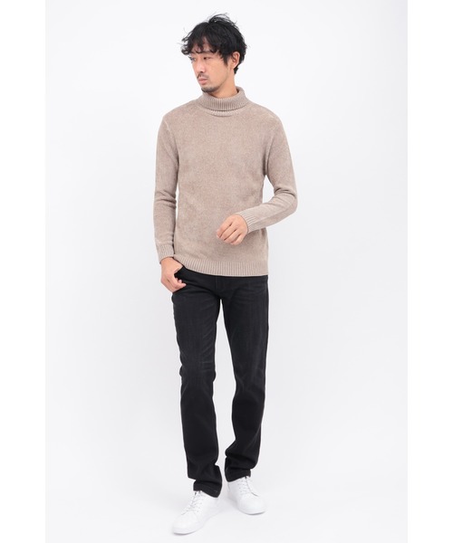 HIGH STREET（ハイストリート）の「MIXﾓｰﾙﾀｰﾄﾙﾈｯｸﾆｯﾄ（ニット/セーター・メンズ・ホワイト/グレー系その他2/ベージュ/ブラック・LL/L/M）」の14枚目の写真