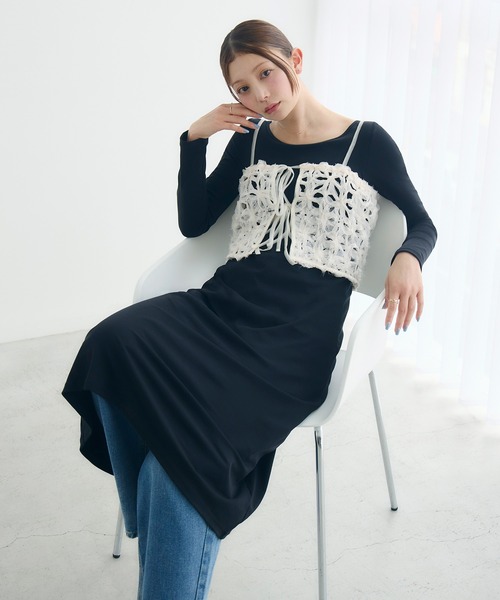 ワンピース Bambi 特許取得】360°きれい見え 1枚でお出かけできる カップ付き ボート