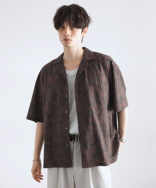 RAGEBLUE(レイジブルー)の「オープンカラー/ダマスク柄シャツ(シャツ/ブラウス・メンズ・ブルー系その他/ブラック系その他/ブラウン系その他・MEDIUM/LARGE)」の22枚目の写真