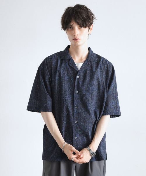 RAGEBLUE(レイジブルー)の「オープンカラー/ダマスク柄シャツ(シャツ/ブラウス・メンズ・ブルー系その他/ブラック系その他/ブラウン系その他・MEDIUM/LARGE)」の16枚目の写真