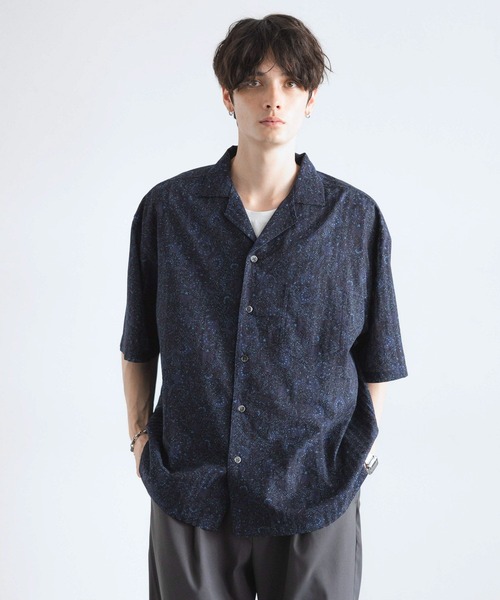 RAGEBLUE(レイジブルー)の「オープンカラー/ダマスク柄シャツ(シャツ/ブラウス・メンズ・ブルー系その他/ブラック系その他/ブラウン系その他・MEDIUM/LARGE)」の15枚目の写真