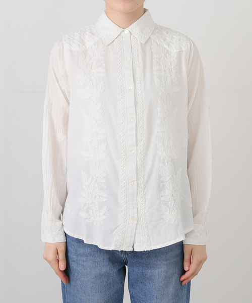 メゾンホテル☆ピンタックブラウス ハイパワーストレッチブロード ピンタックブラウス | maison