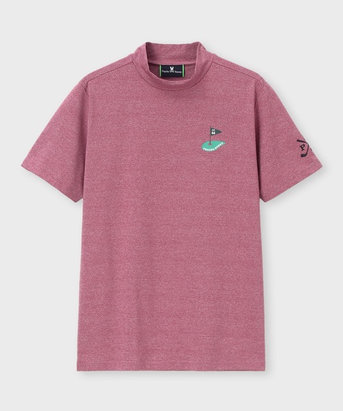 Psycho Bunny（サイコバニー）の「[GOLF]フラッグバニーロゴ メランジモックネックTシャツ（Tシャツ/カットソー・メンズ・ネイビー/グレー/マルーン・MEDIUM/X-LARGE/LARGE）」の13枚目の写真