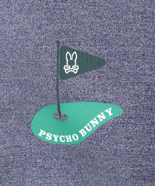 Psycho Bunny（サイコバニー）の「[GOLF]フラッグバニーロゴ メランジモックネックTシャツ（Tシャツ/カットソー・メンズ・ネイビー/グレー/マルーン・MEDIUM/X-LARGE/LARGE）」の17枚目の写真