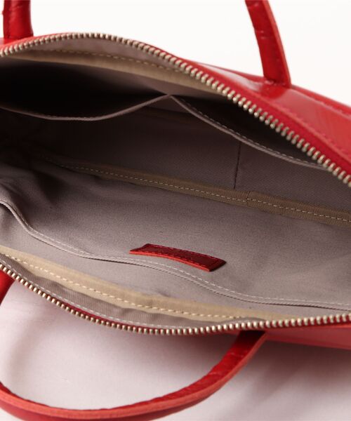 TIDEWAY(タイドウェイ)の「【TIDEWAY】ICY document 2way wide T3128(ハンドバッグ・レディース・ブラック/ホワイト/レッド/グレイッシュベージュ・FREE)」の6枚目の写真