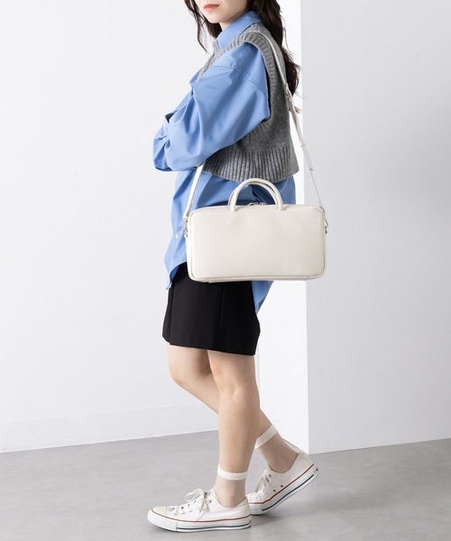 TIDEWAY(タイドウェイ)の「【TIDEWAY】ICY document 2way wide T3128(ハンドバッグ・レディース・ブラック/ホワイト/レッド/グレイッシュベージュ・FREE)」の21枚目の写真